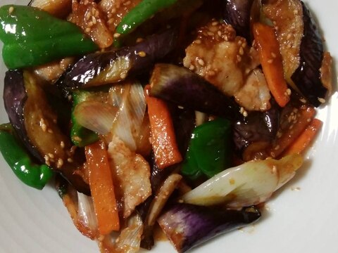 豚バラと野菜の甜麺醤炒め